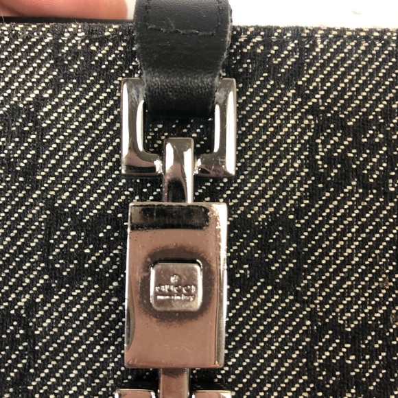 Gucci Authentic Vintage canvas & leather wallet Jackie O Monogram logo clutch - Picture 9 of 16